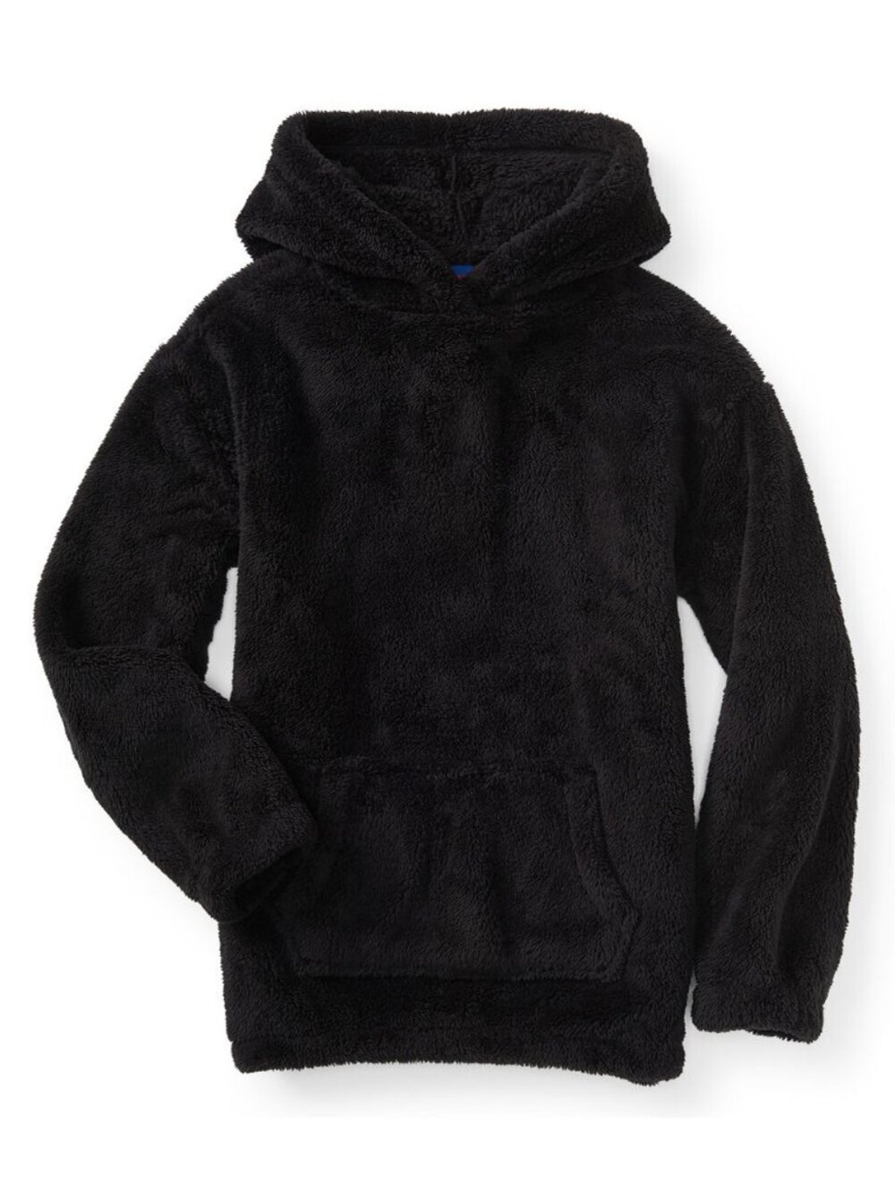 Aeropostale - Black Fuzzy Fleece Pullover Hoodie - Small